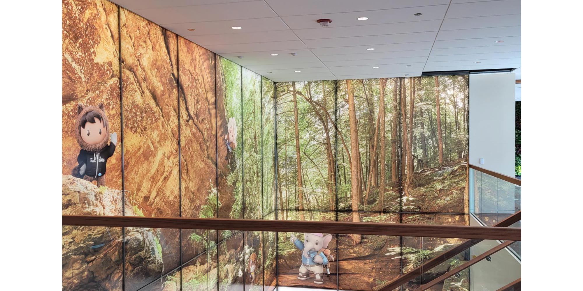 Recessed downlighting at Omnify Salesforce's office